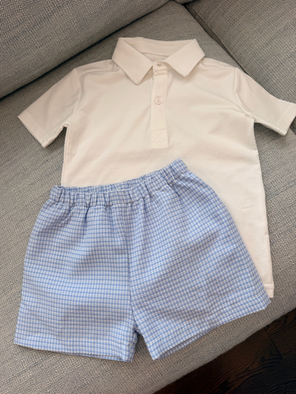Cecil and Lou Polo Top & Shorts Matching Set
